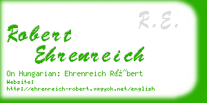 robert ehrenreich business card